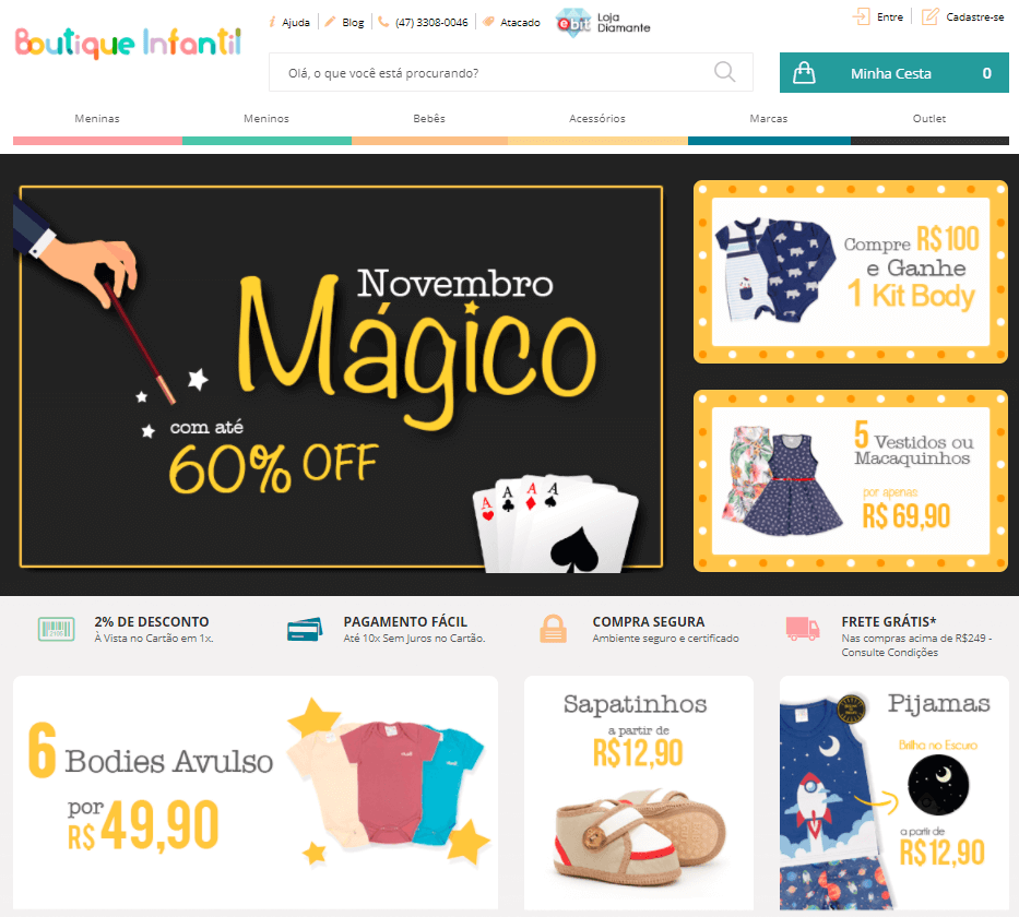 site de compras para bebe confiavel