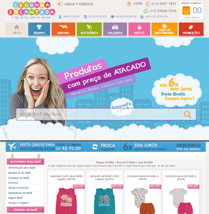 site para roupas de bebe