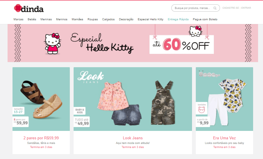 site de compras de roupas online