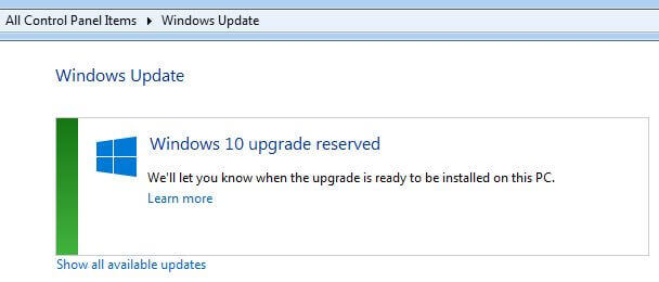 windows 10 upgrade